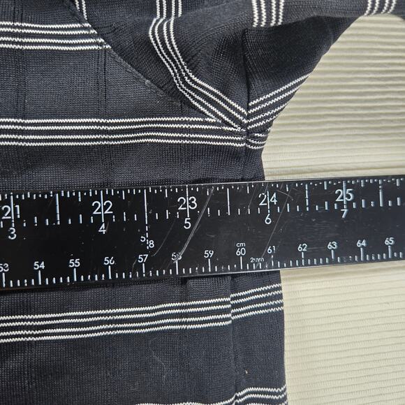 Nike Dri-Fit Tiger Woods Collect Black White‎ Striped Short Sleeve Polo Size XL - Picture 4 of 7